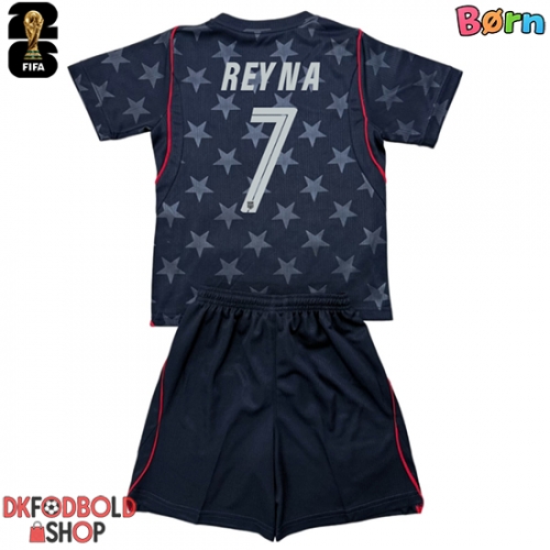 Forente stater Giovanni Reyna #7 Udebanesæt Børn VM 2026 Kort ærmer (+ korte bukser)